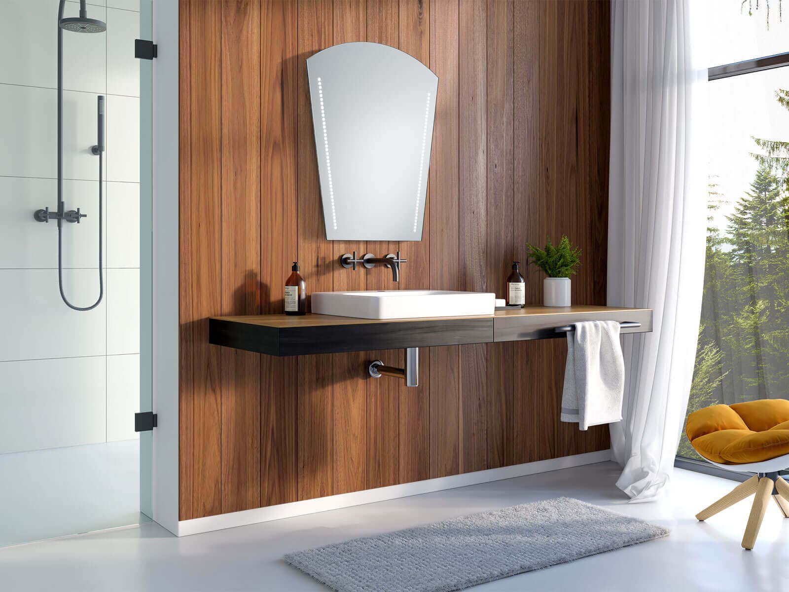 Specchio Illuminato a LED - W.AER
