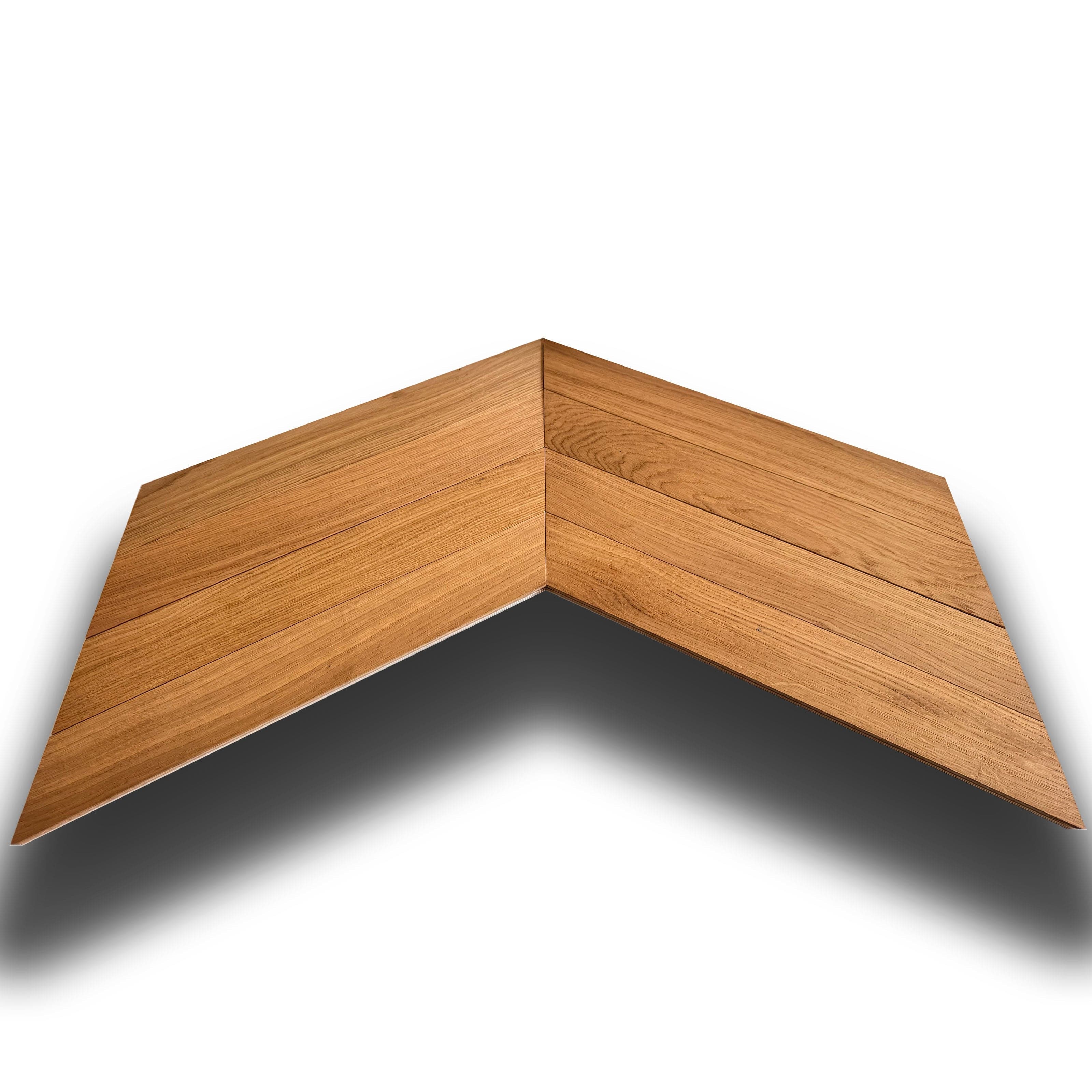 €36,99MQ *MEGA STOCK* Lotto da 30mq di Parquet Rovere Spina Ungherese vern. bisell. spazz.  10x90x548mm (4mm nobile) Eternal Parquet