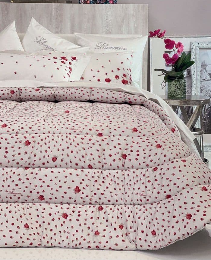 Trapunta matrimoniale invernale Blumarine art.Sogno colore rosso
