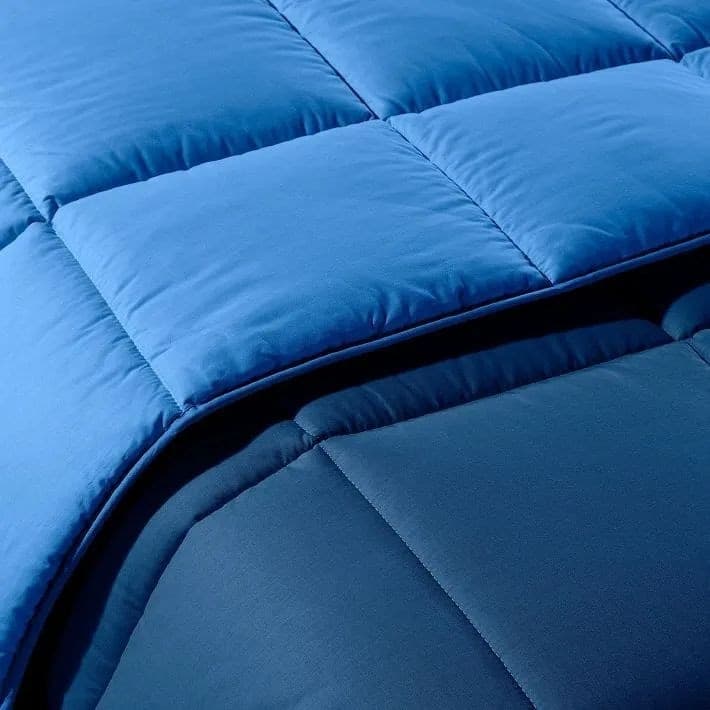 Trapunta matrimoniale invernale Caleffi art.Bicolor colore blu in Trapunte Biancheria Arredo Home - Nola, commercioVirtuoso.it