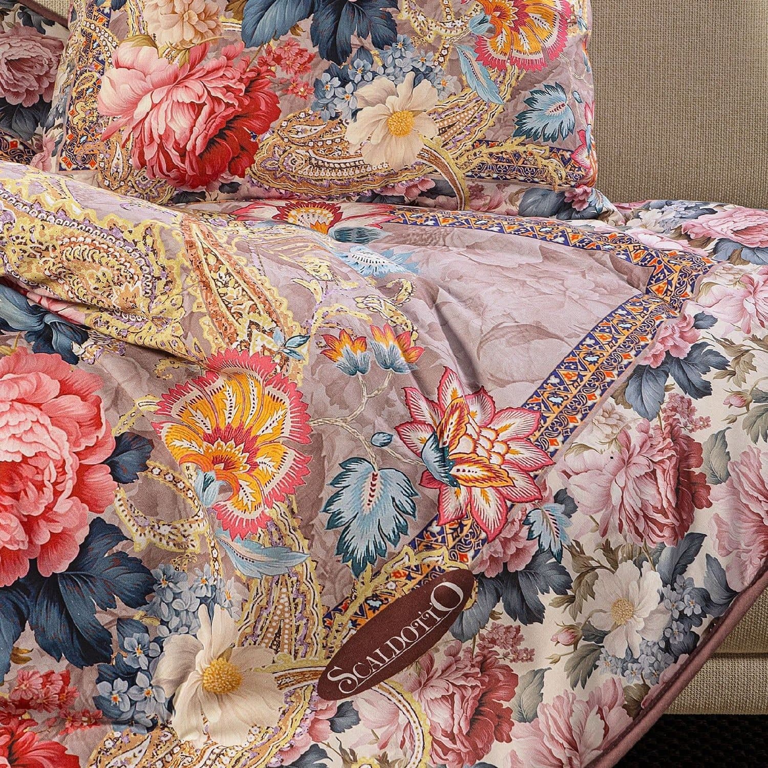 Scaldotto Caleffi art.Flora colore rosa in Plaid Biancheria Arredo Home - Nola, commercioVirtuoso.it