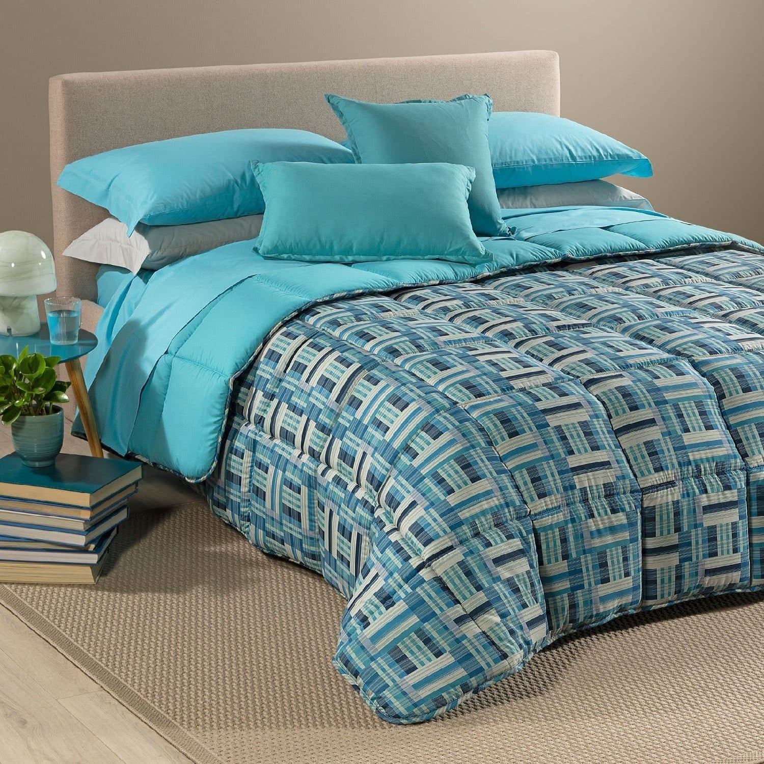 Trapunta invernale singola Caleffi art.Otis colore blu in Piumini Biancheria Arredo Home - Nola, commercioVirtuoso.it