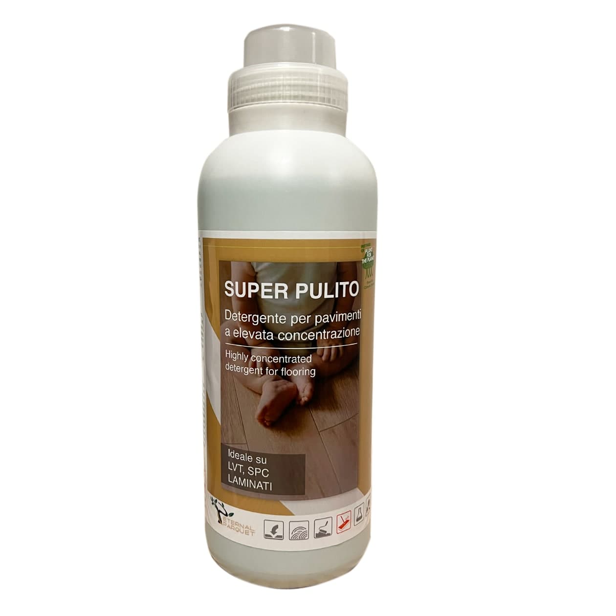 il #n1 - SUPER PULITO SPC, LVT, Laminati, parquet e resine SPORCO INTENSO- detergente NATURALE a PH NEUTRO ultraconcentrato profumato - Di Eternal Parquet - 7