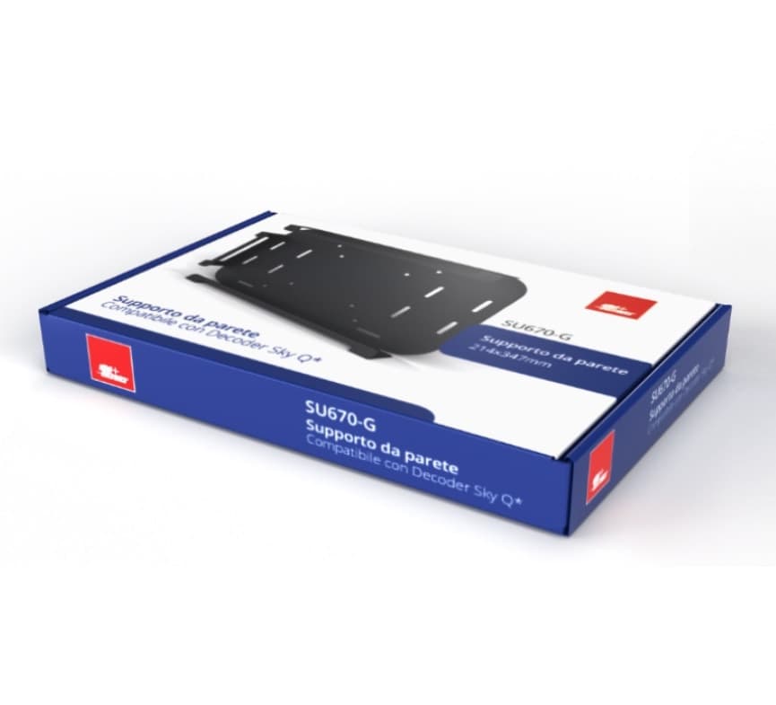 Supporto da parete compatibile con Decoder Sky Q - SU670-G ALPHA ELETTRONICA in Supporti da parete e da soffitto DFP Elettronica Store - Scafati, commercioVirtuoso.it