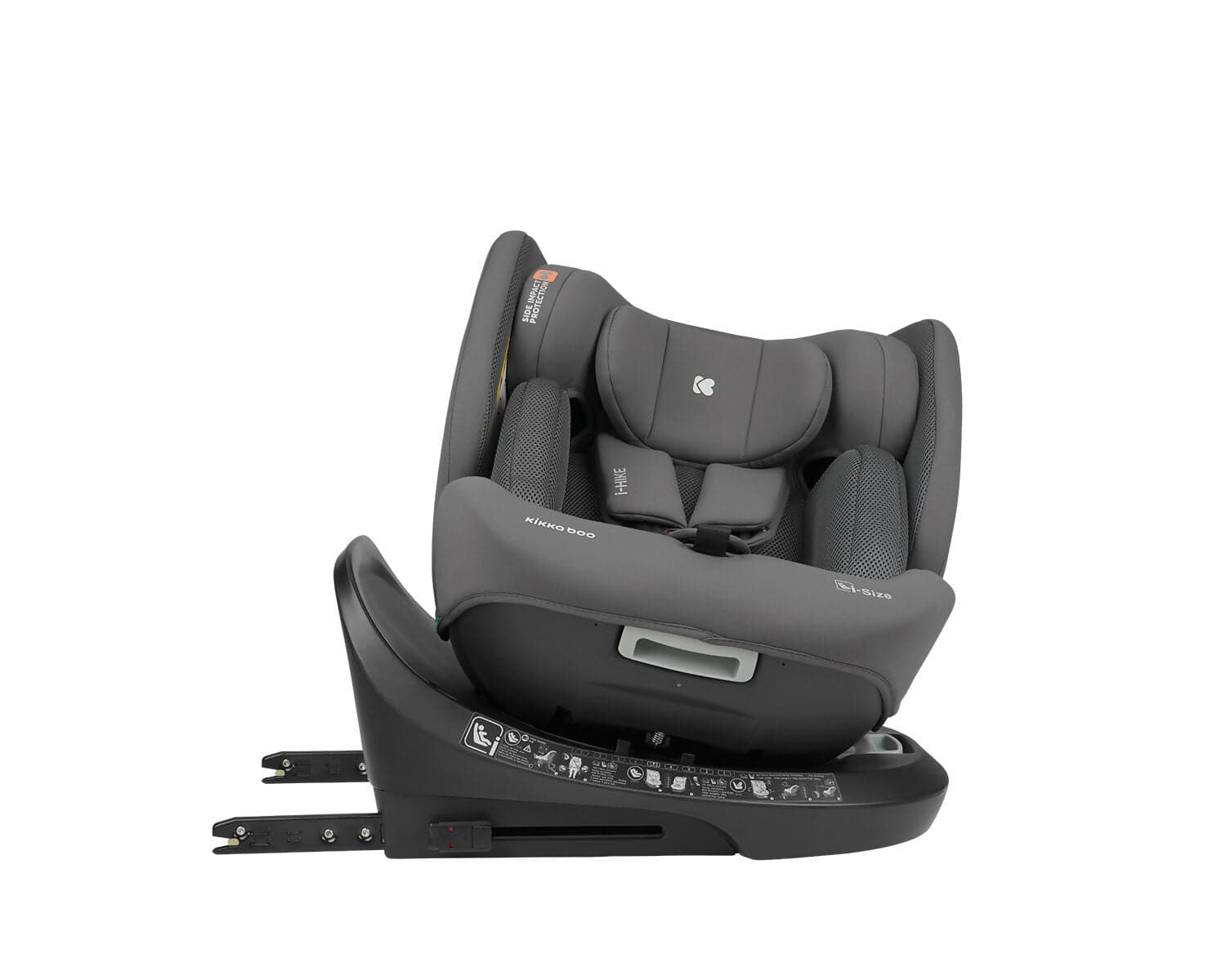 KIKKABOO Seggiolino Auto 40-150 cm i-Hike i-SIZE Dark Grey - Seggiolino Auto con Base Isofix, Da 40 a 150 cm, Omologato ECE R129/03, Girevole A 360° E Reclinabile, Gruppo 0+/1/2/3 Da 0 A 12 Anni, Dark Grey, grigio in Seggiolini auto Sanitaria Gioia del Bimbo - Villa San Giovanni, commercioVirtuoso.it