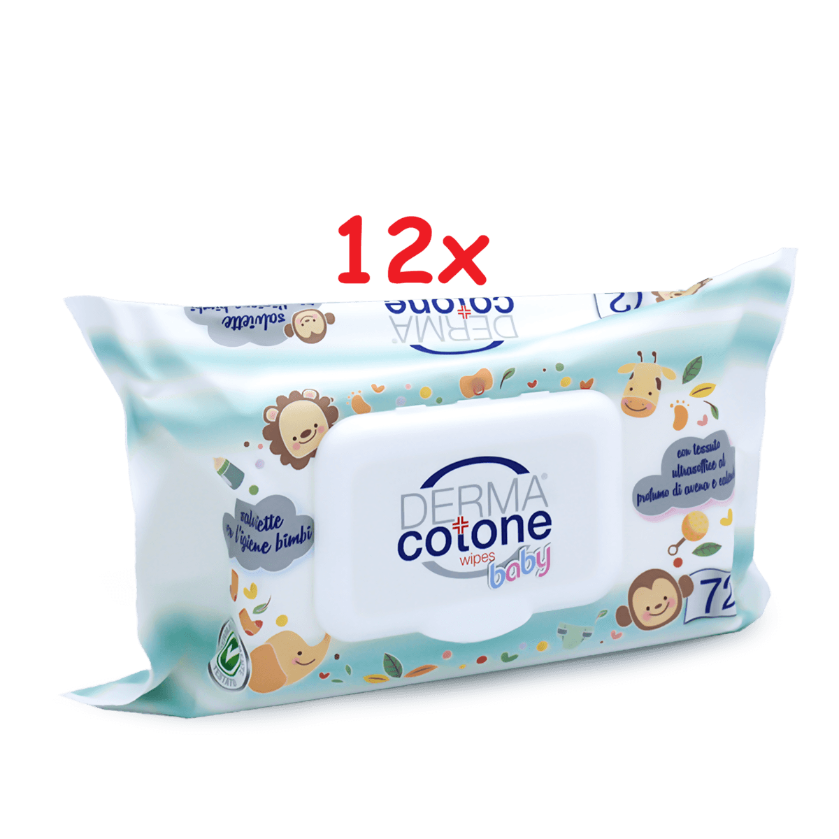 DERMACOTONE Baby Salviettine Detergenti delicate ed emollienti - profumo AVENA E CALENDULA - per pelli sensibili - 12 pacchi da 72 salviettine - 864 salviettine in Salviette detergenti Sanitaria Gioia del Bimbo - Villa San Giovanni, commercioVirtuoso.it