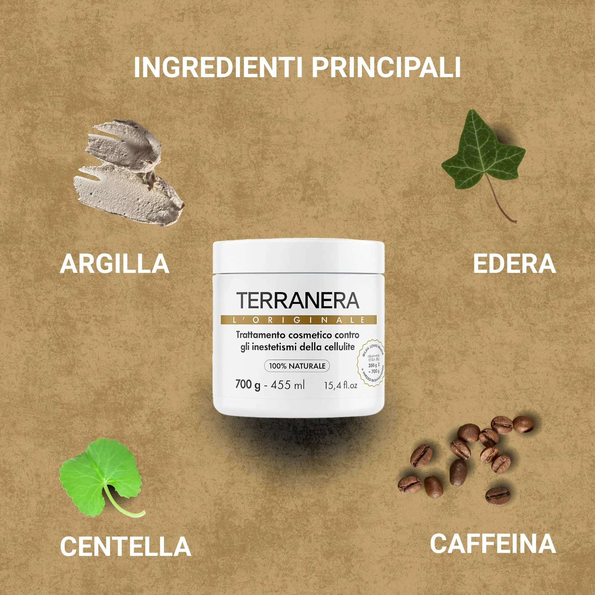 Fango Anticellulite Drenante – Effetto Tonificante e Levigante per Pelle più Liscia e Compatta | Sensazione di Freschezza con Formula Idratante | Facile da Applicare e Risciacquare - Terranera 500gr in Fanghi per il corpo BasketGuru Italia - Palermo, commercioVirtuoso.it