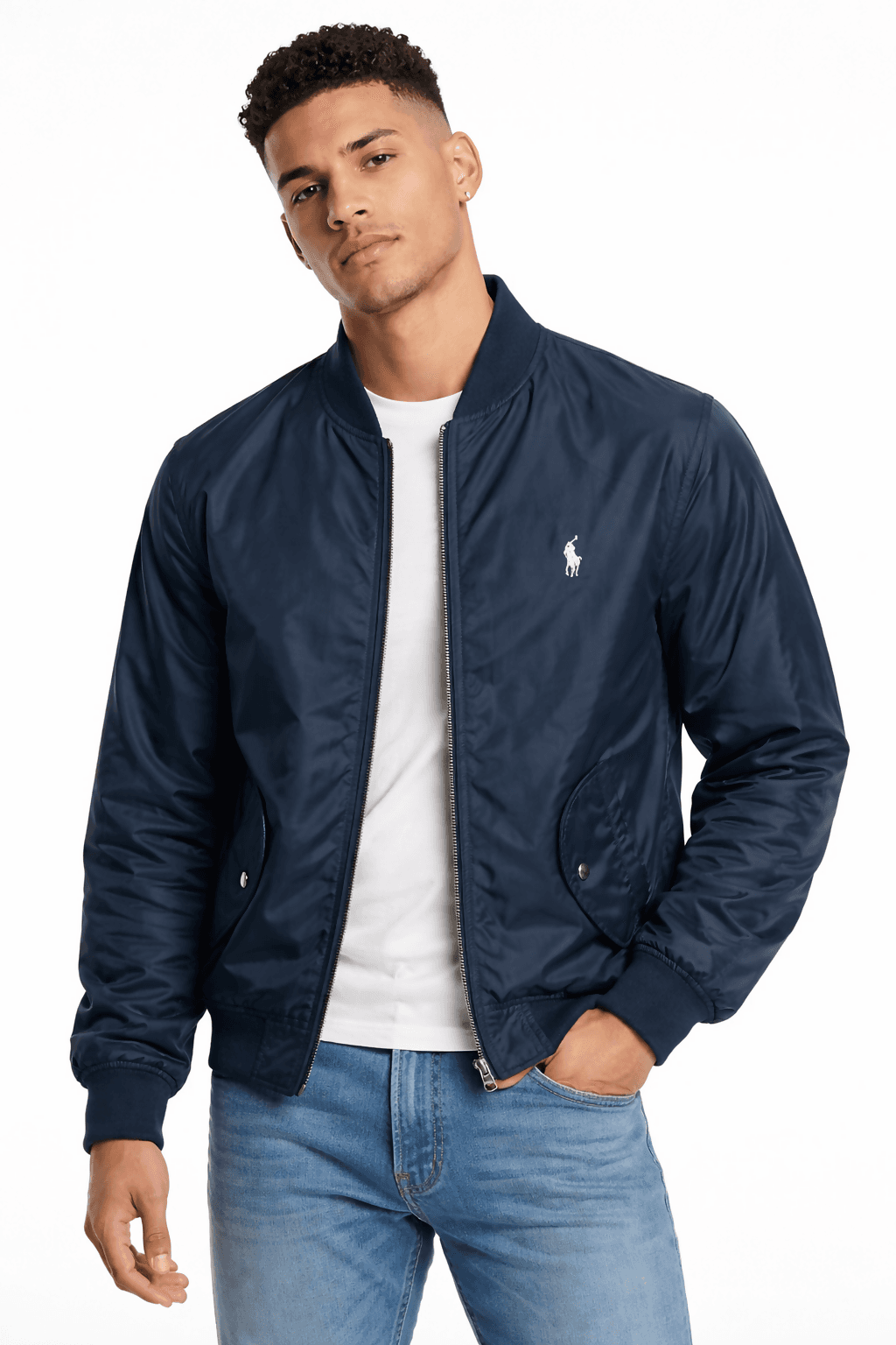 Polo Ralph Lauren Giacca Leggera Uomo Impermeabile Bomber Uomo Pony Ricamato Tasche E Zip in Giacche Euforia - Bronte, commercioVirtuoso.it