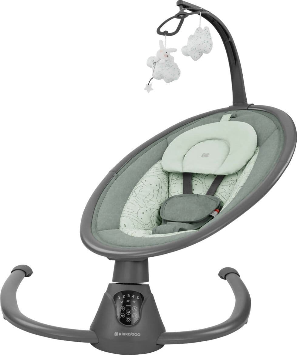 KIKKABOO Sdraietta Dondolo Elettrica Side to Side Swing Twiddle - colore MINT - verde menta - Altalena Musicale per Neonati, Sedia a Dondolo con Telecomando, rilassante, calmante in Sdraiette e dondolini Sanitaria Gioia del Bimbo - Villa San Giovanni, commercioVirtuoso.it