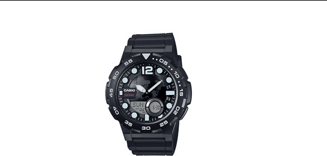 Orologio Casio unisex, AEQ-100W-1AVDF, orologio unisex uomo, donna, con movimento al quarzo impermeabile