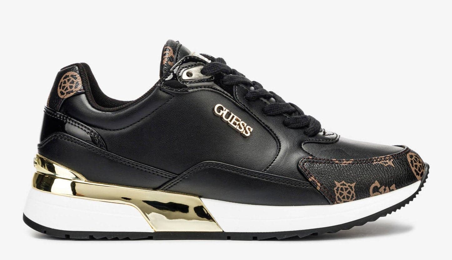 Guess Sneakers Nere Donna Scarpe Sportive Lacci Suola In Gomma Scarpa Fl5moxfal12 Casual Logo Sneaker Nera Fashion in Sneaker casual Euforia - Bronte, commercioVirtuoso.it