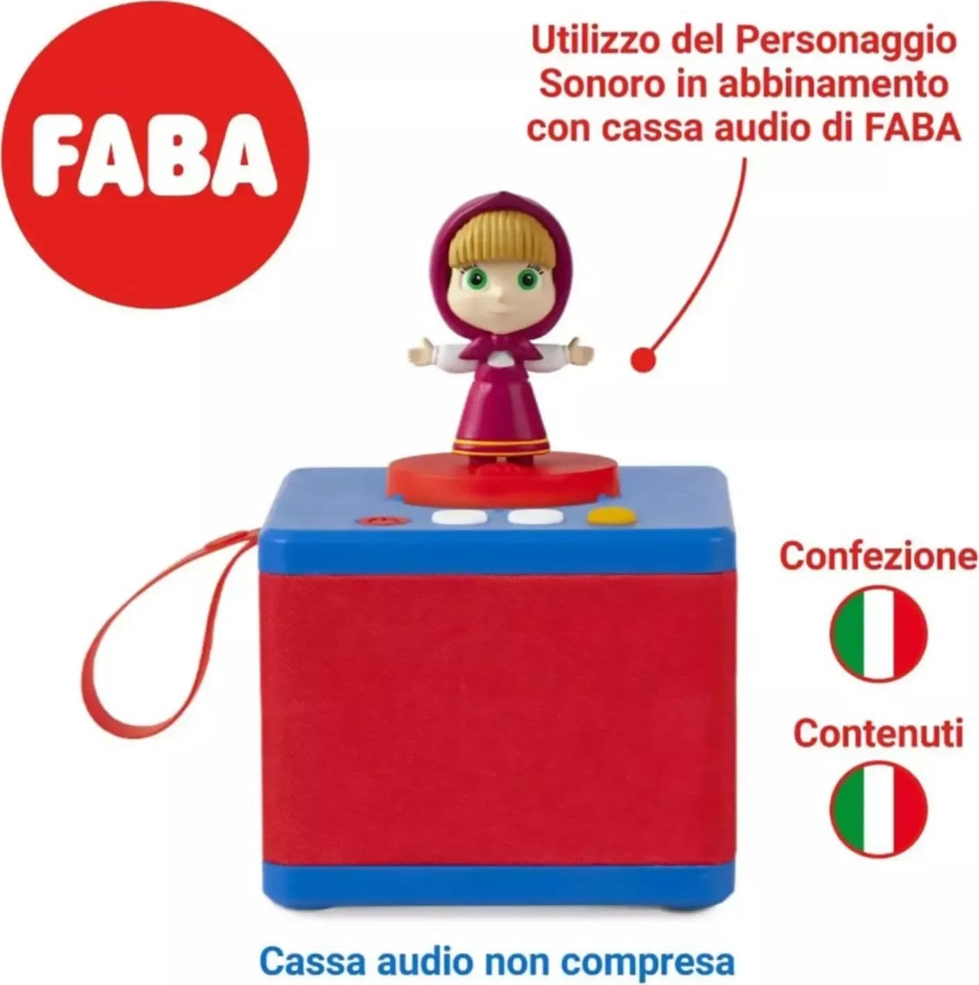 FABA i Racconti di Masha - storie e fiabe sonore - Personaggio Sonoro per Raccontastorie FABA - Statuina Sonora Interattiva per Bambini - RACCONTASTORIE NON INCLUSO in Libri interattivi Sanitaria Gioia del Bimbo - Villa San Giovanni, commercioVirtuoso.it
