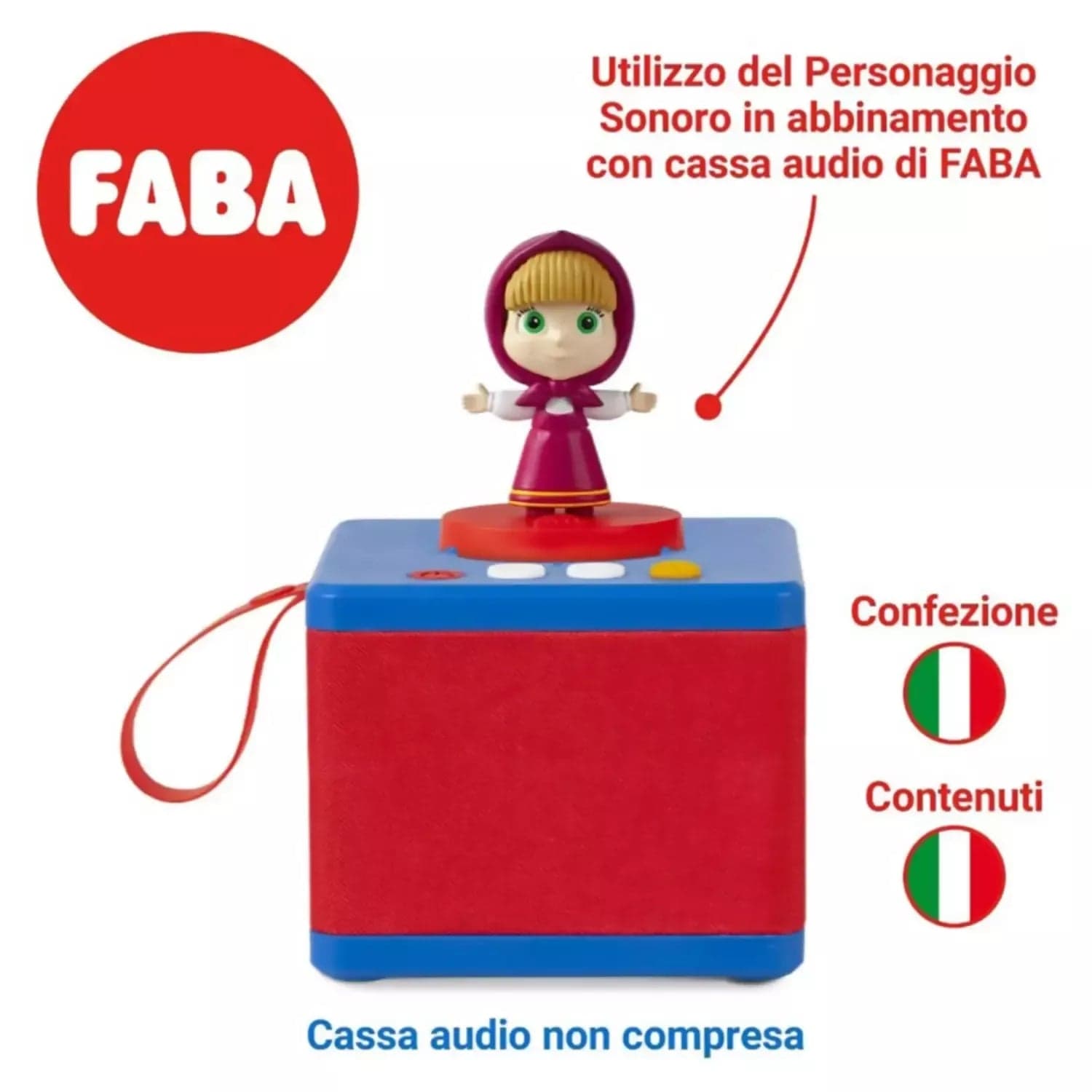 FABA i Racconti di Masha - storie e fiabe sonore - Personaggio Sonoro per Raccontastorie FABA - Statuina Sonora Interattiva per Bambini - RACCONTASTORIE NON INCLUSO in Libri interattivi Sanitaria Gioia del Bimbo - Villa San Giovanni, commercioVirtuoso.it