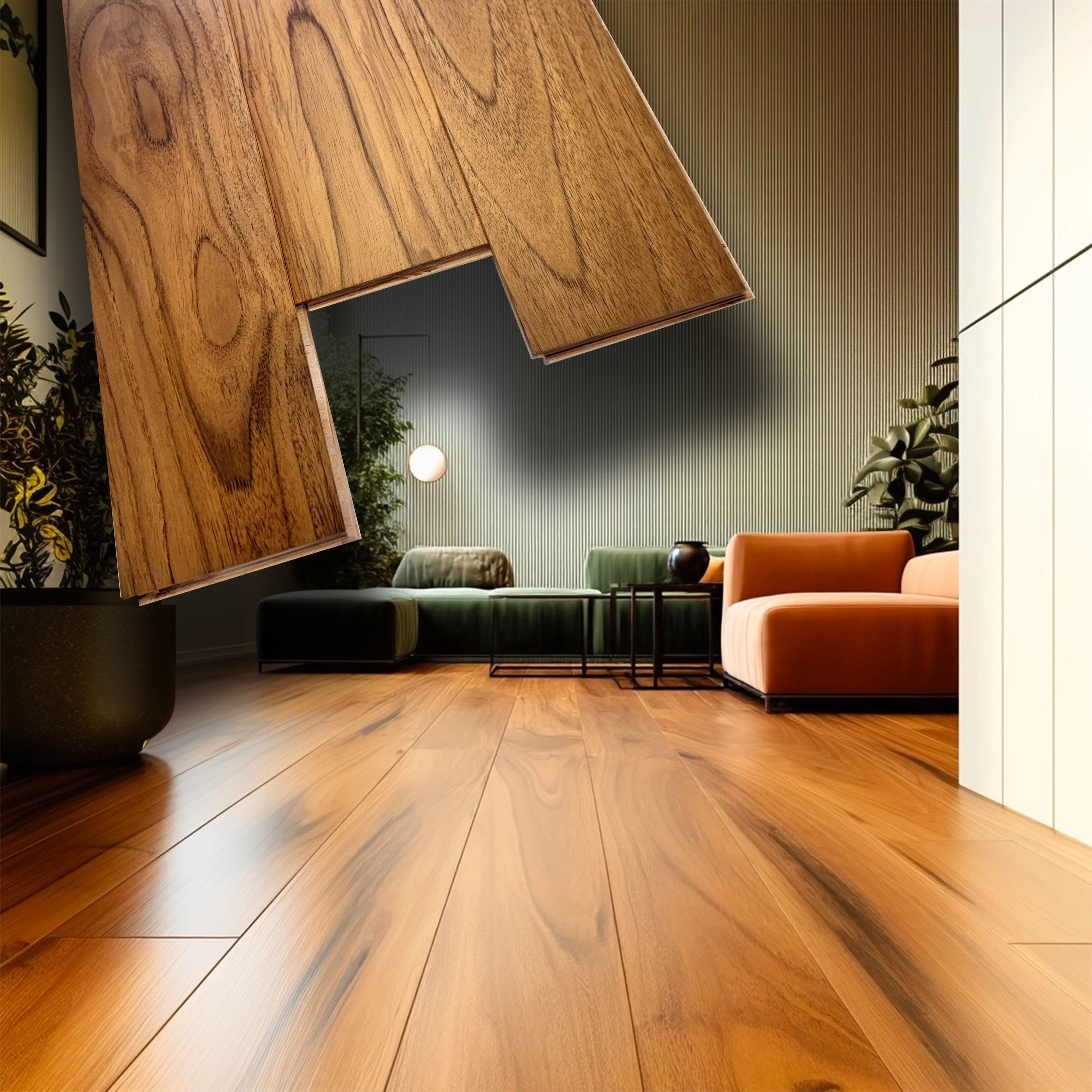 €45,99MQ *MEGA STOCK* Lotto da 73mq di Listone prefinito TEAK BOURMA Vern. bisell. Liscio 15,5x120x600/2300mm (4mm nobile)