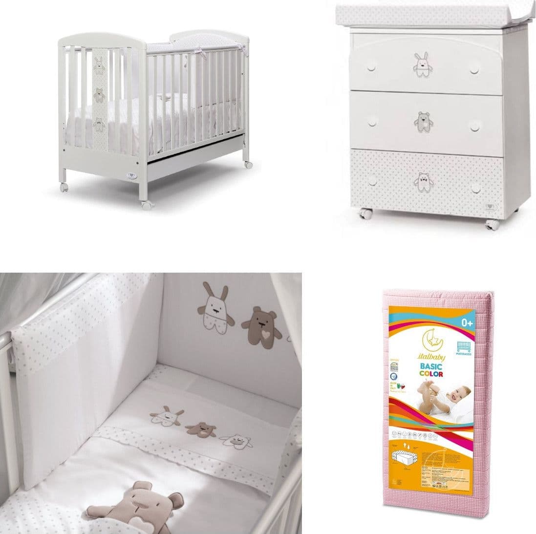Set Promo Cuoricini Ted Bianco