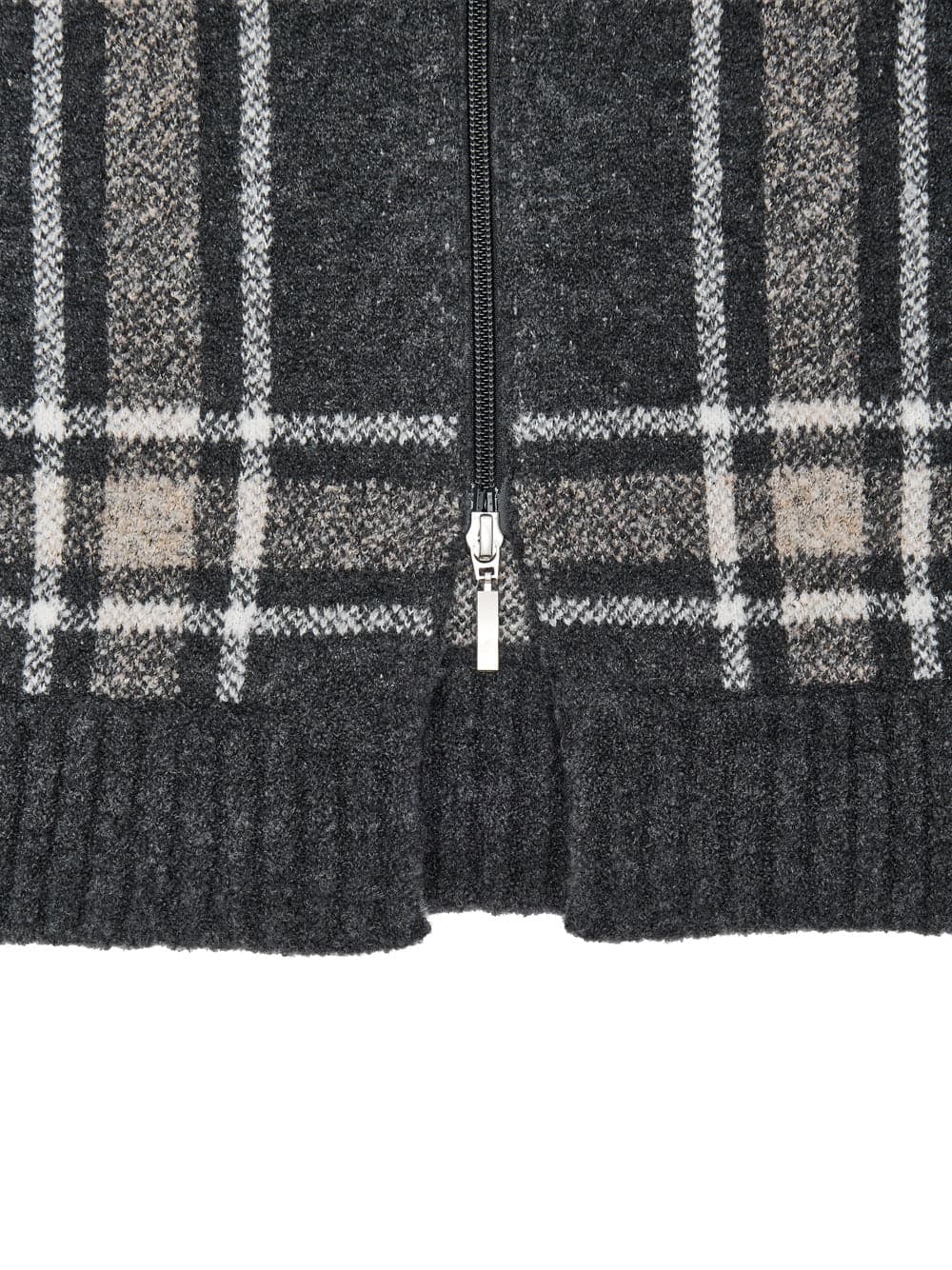 Gran Sasso Cappotto in Boucle Jacquard in Grigio con Maxi Zip da donna in Cappotti Drestige - Casamassima, commercioVirtuoso.it