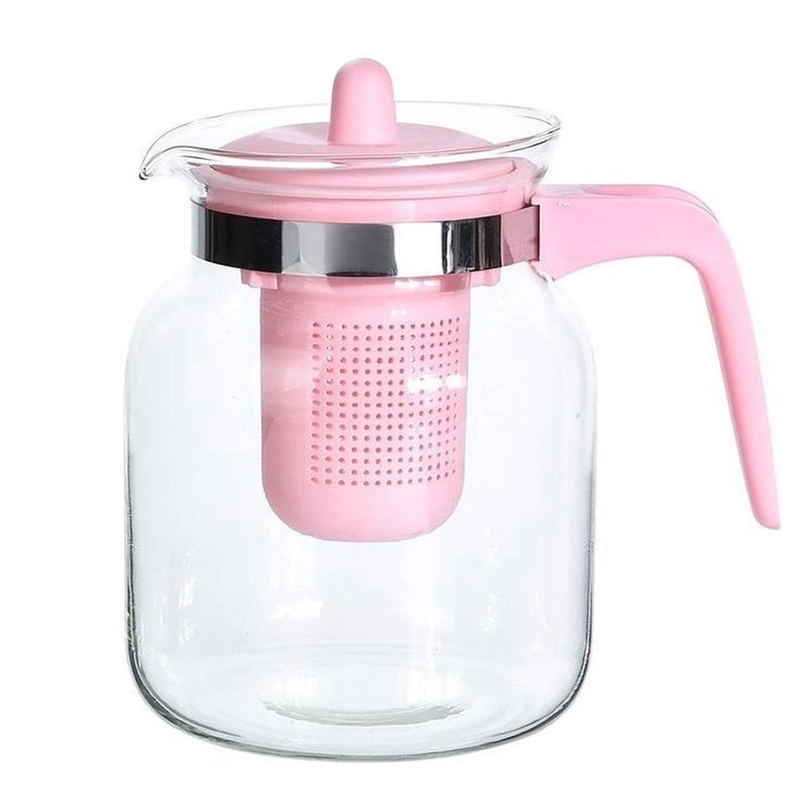 Teiera in vetro per tè caldo con manico in plastica e filtro 1500 ml in Grattugie La Zappa - Altamura, commercioVirtuoso.it