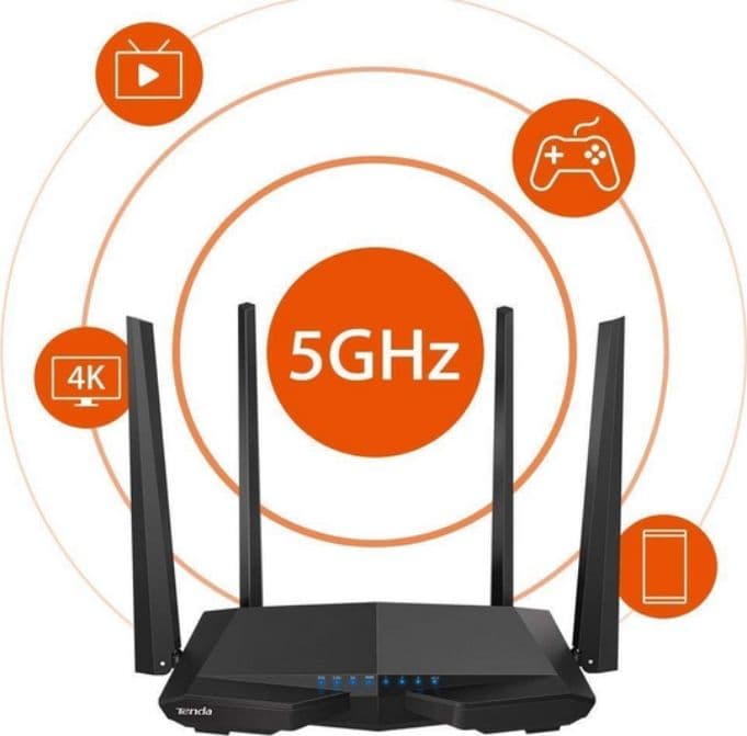 Router Wi-Fi Dual-Band 1200Mbps TENDA AC6 in  DFP Elettronica Store - Scafati, commercioVirtuoso.it