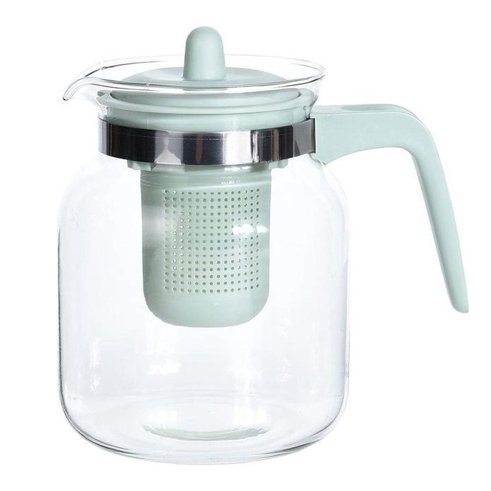 Teiera in vetro per tè caldo con manico in plastica e filtro 1500 ml in Grattugie La Zappa - Altamura, commercioVirtuoso.it