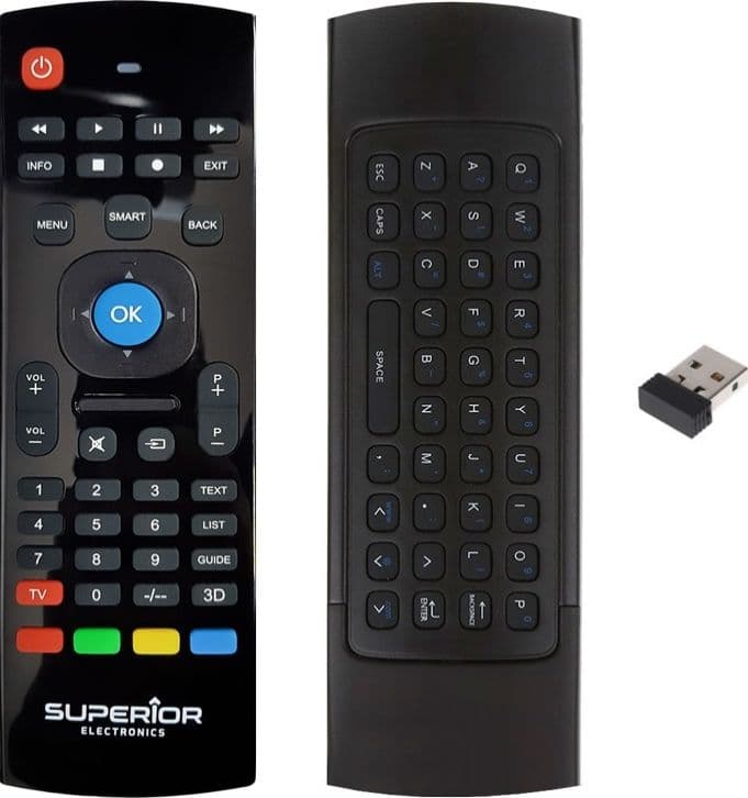 Telecomando con tastiera QWERTY per Smart TV