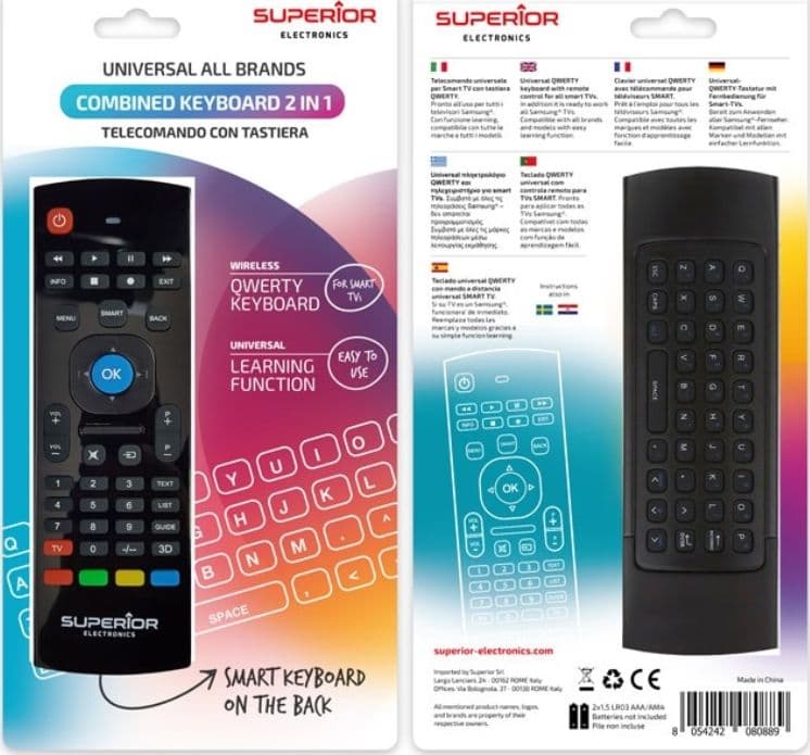 Telecomando con tastiera QWERTY per Smart TV in Telecomandi DFP Elettronica Store - Scafati, commercioVirtuoso.it
