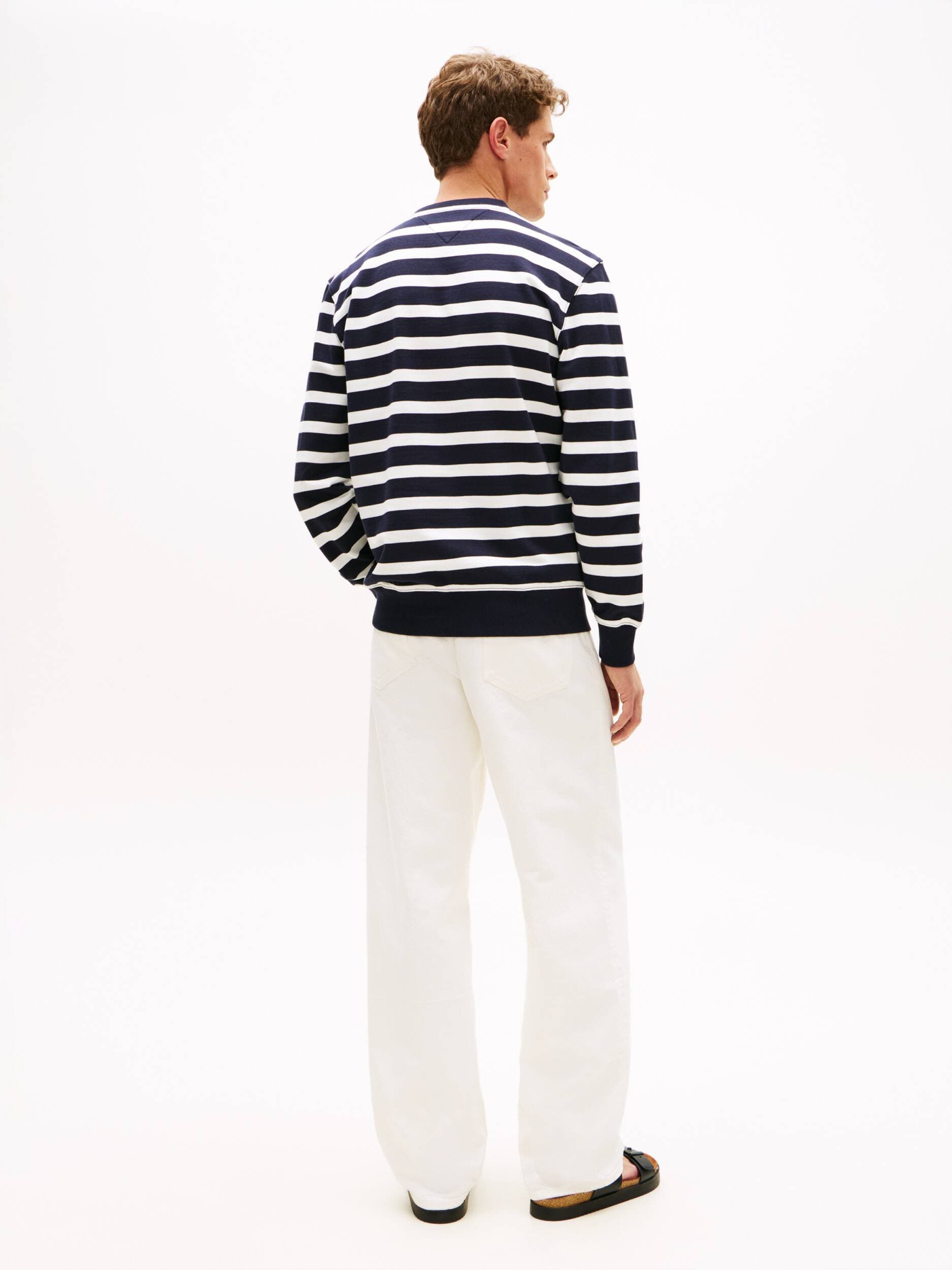 Tommy Hilfiger felpa uomo a righe in cotone terry regular fit blu in Felpe senza cappuccio Broadway Red - Barletta, commercioVirtuoso.it