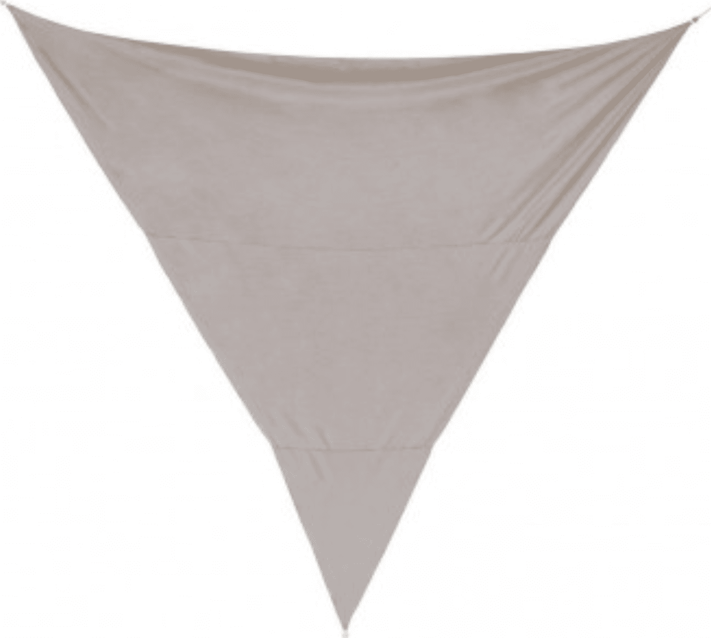 Vela Ombreggiante Triangolare poliestere con anelli in acciaio zincato. – Tortora – Bizzotto Homemotion