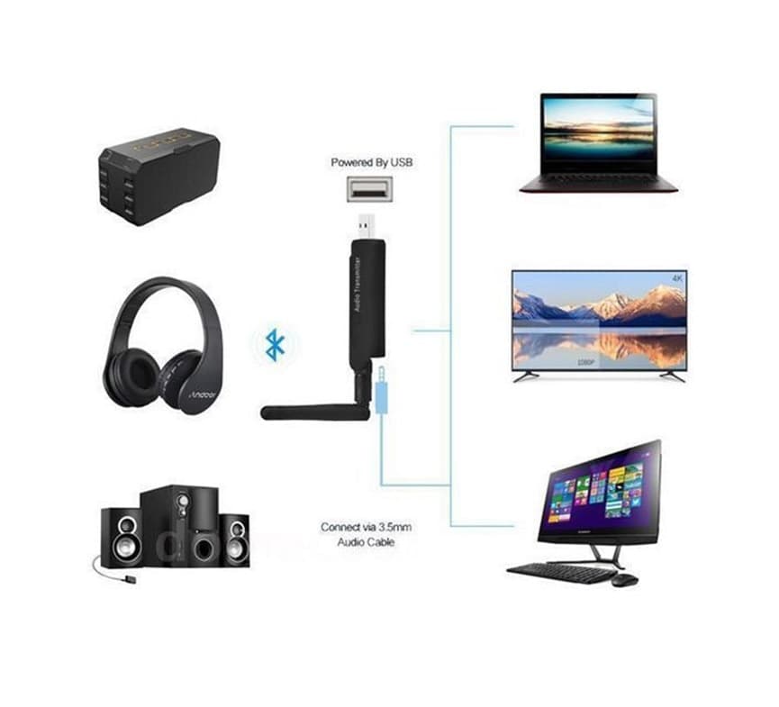 Trasmettitore Audio Bluetooth 4.1 per TV/PC/Macbook/Stereo/Hifi in Ricevitori Hi-Fi DFP Elettronica Store - Scafati, commercioVirtuoso.it