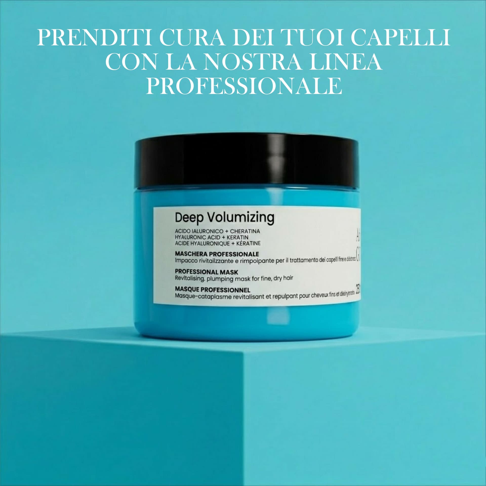 Maschera Capelli Volumizzante e Rimpolpante Acido Ialuronico e Cheratina - Always GO AHEAD - da 250ml in Balsami BasketGuru Italia - Palermo, commercioVirtuoso.it