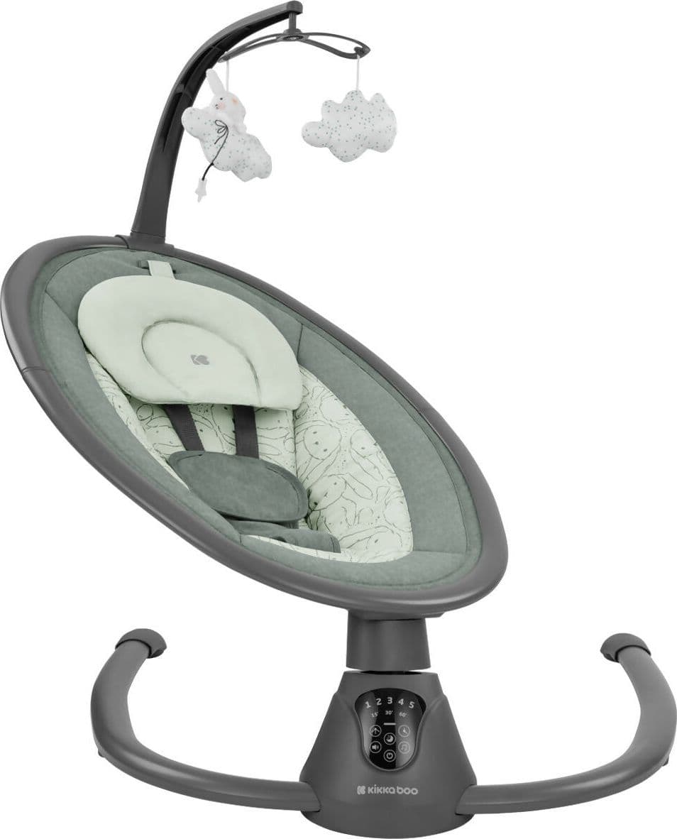 KIKKABOO Sdraietta Dondolo Elettrica Side to Side Swing Twiddle - colore MINT - verde menta - Altalena Musicale per Neonati, Sedia a Dondolo con Telecomando, rilassante, calmante in Sdraiette e dondolini Sanitaria Gioia del Bimbo - Villa San Giovanni, commercioVirtuoso.it
