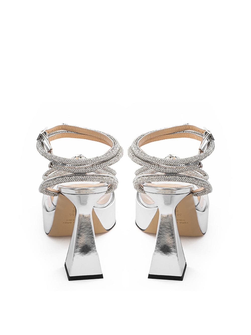 MACH & MACH Sandali Plateau in PVC Doppio Fiocco Mach & Mach da donna in Sandali moda Drestige - Casamassima, commercioVirtuoso.it