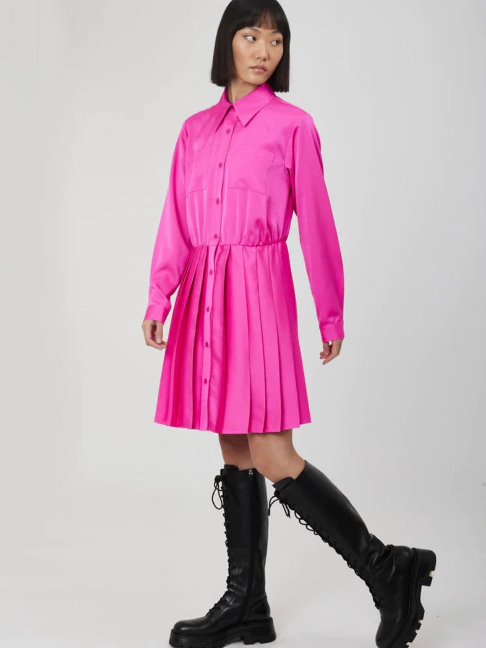 SILVIAN HEACH VESTITO BOTTONI E PIEGHE da donna in Casual Drestige - Casamassima, commercioVirtuoso.it
