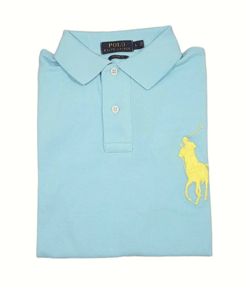 Polo Ralph Lauren Uomo 100% Cotone Pony Ricamato Slim Fit Maniche Corte Maxi Logo Big Pony in Polo Euforia - Bronte, commercioVirtuoso.it