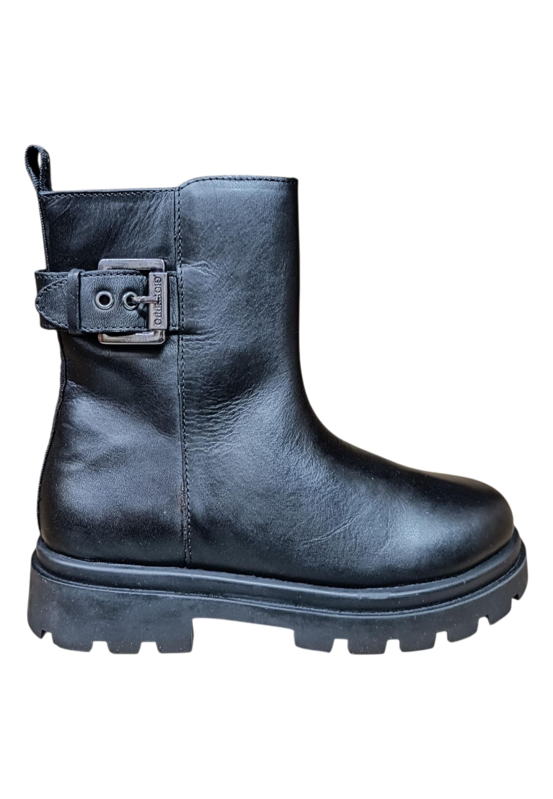 Stivaletti bambina Gioseppo Ubly nero pelle - Stile elegante con zip laterale - 6