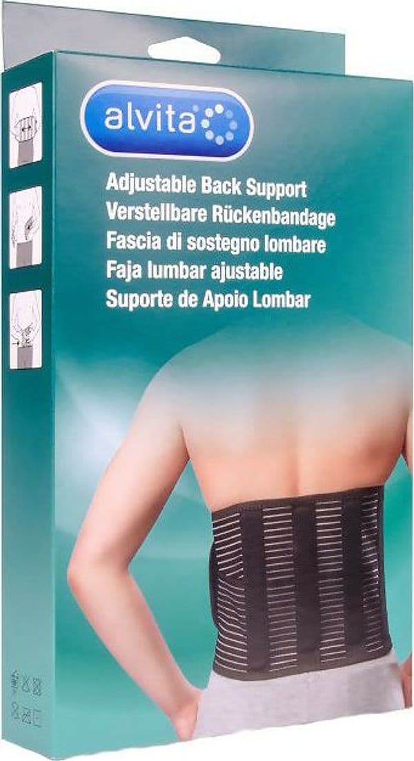 Alvita - fascia di sostegno lombare - compressione, comfort e contenimento lombare - disponibile in 3 taglie