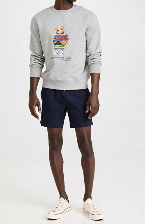 Ralph Lauren Felpa Uomo Polo Bear Fleece Sweatshirt Girocollo Grigia Senza Cappuccio Felpa Polo Orsetto Multicolore in Felpe senza cappuccio Euforia - Bronte, commercioVirtuoso.it