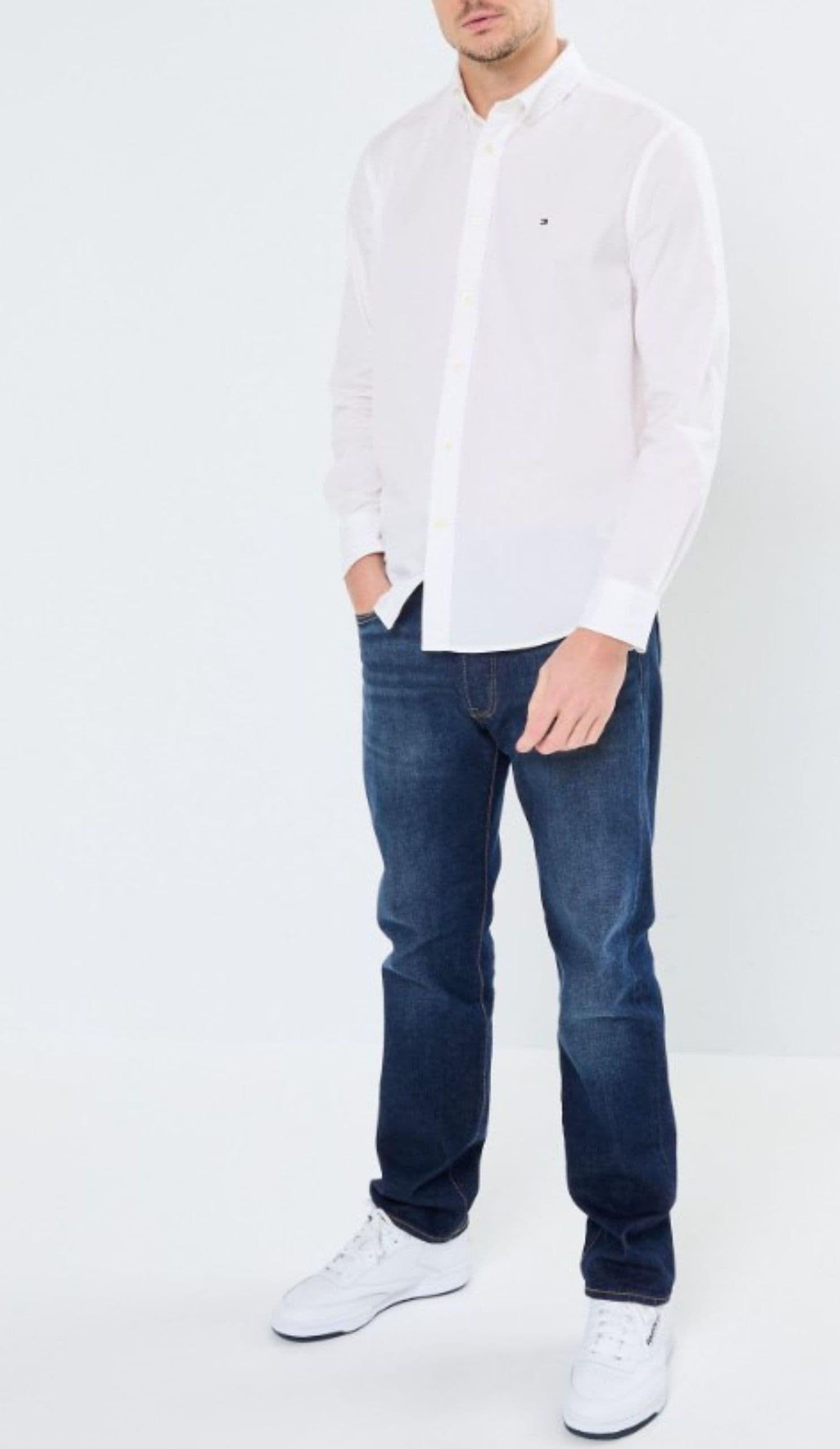 Tommy Hilfiger CAMICIA CORE FLEX POPLIN SOLID RF SHIRT da uomo in Camicie casual Drestige - Casamassima, commercioVirtuoso.it
