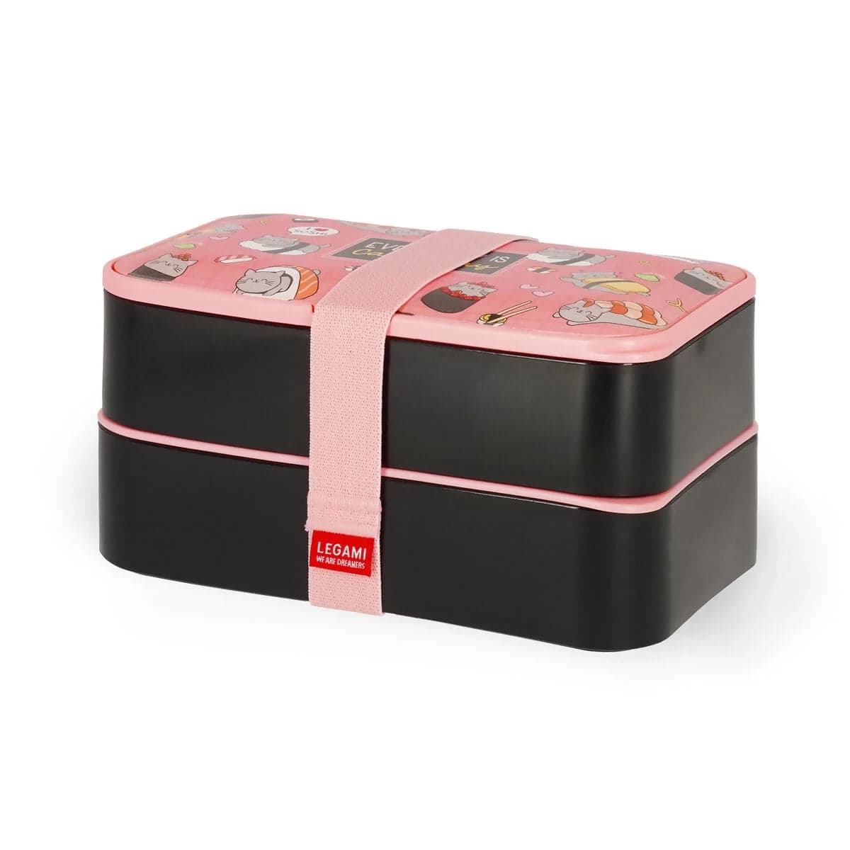 Contenitore Porta Pranzo 1200 ml - Sushi Cat - Lunch Box in Carta Cartoleria Deja Vu - Crotone, commercioVirtuoso.it