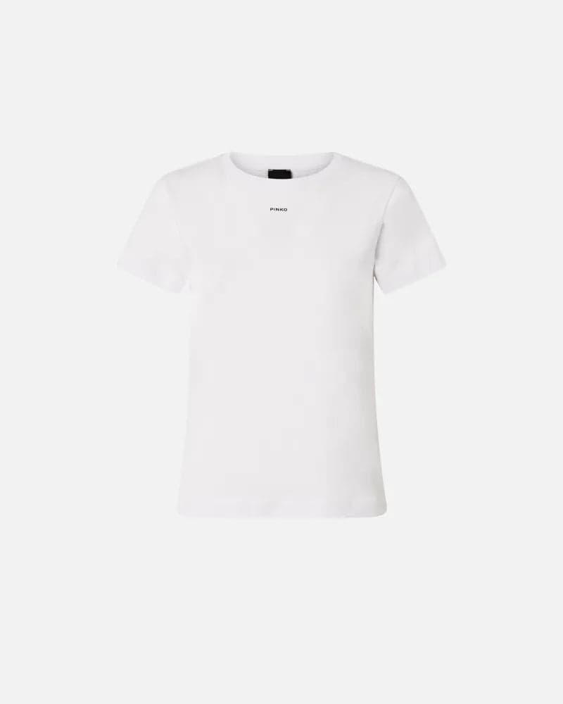 Pinko BASICO T-SHIRT JERSEY LOGO PINKO FW25 da donna in T-shirt Drestige - Casamassima, commercioVirtuoso.it