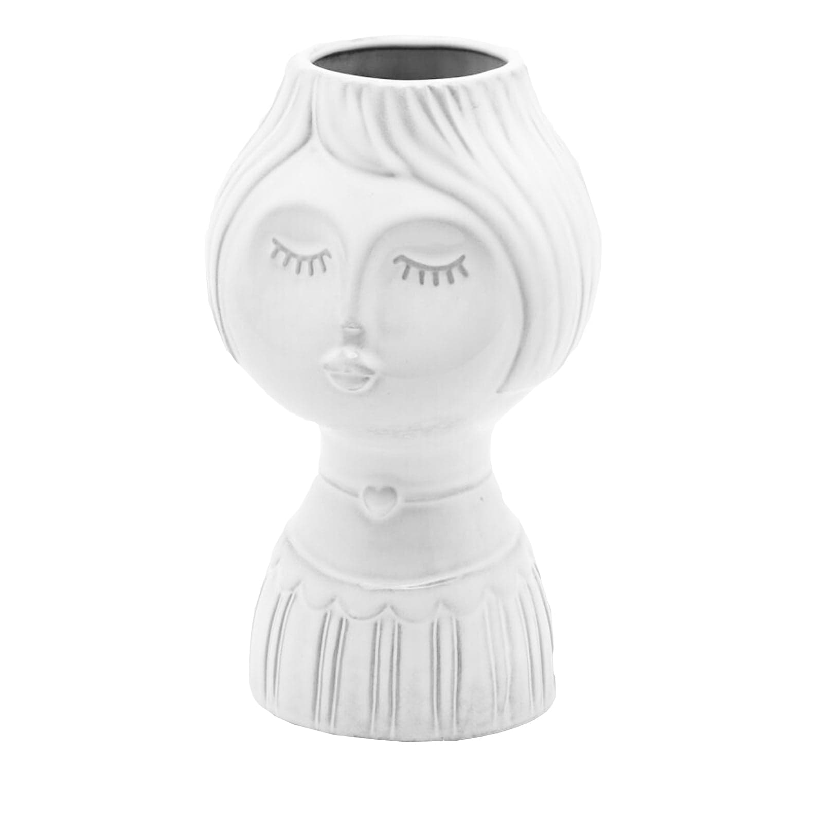 Statua decorativa "Sposi" porta fiori da interno ed esterno in ceramica h 20 cm - 5