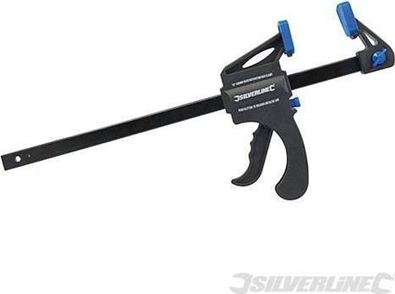 Morsetti rapidi stringenti a una mano 4 lunghezze Silverline – 300 mm – sport