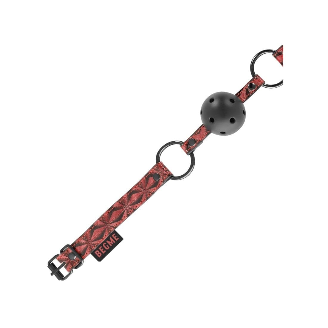 Morso gag Nero e rosso pelle PU premium bondage fetish BDSM Begme in prodotto Erosdom - Palmi, commercioVirtuoso.it