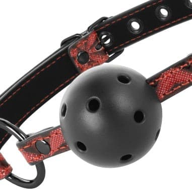 Morso gag Nero e rosso pelle PU premium bondage fetish BDSM Begme in prodotto Erosdom - Palmi, commercioVirtuoso.it
