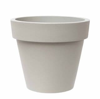 Vaso tondo "Standard One Essential" in plastica colorati da esterno e giardino per piante e fiori - 18