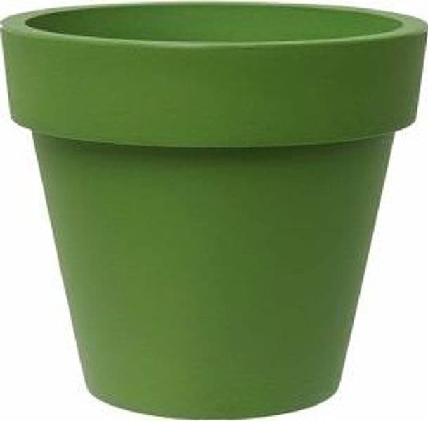 Vaso tondo "Standard One Essential" in plastica colorati da esterno e giardino per piante e fiori - 21