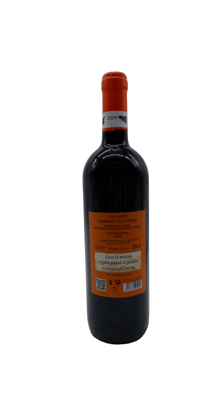 Vino Rosso Cabernet Sauvignon in Vino rosso Tesori Di Sicilia - Nicosia, commercioVirtuoso.it