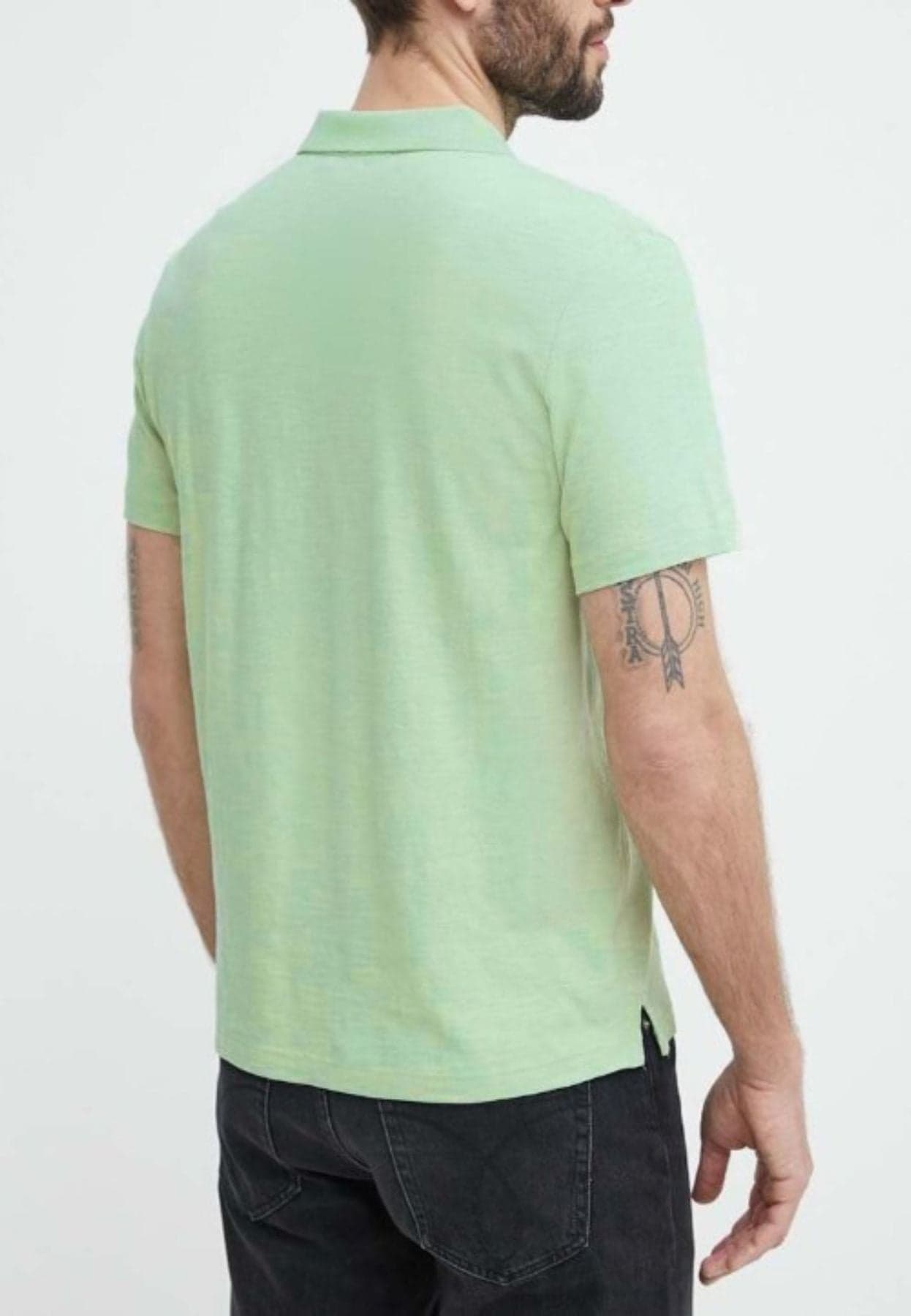 calvin klein POLO COTTON LINEN OPEN COLLAR POLO da uomo in Polo Drestige - Casamassima, commercioVirtuoso.it