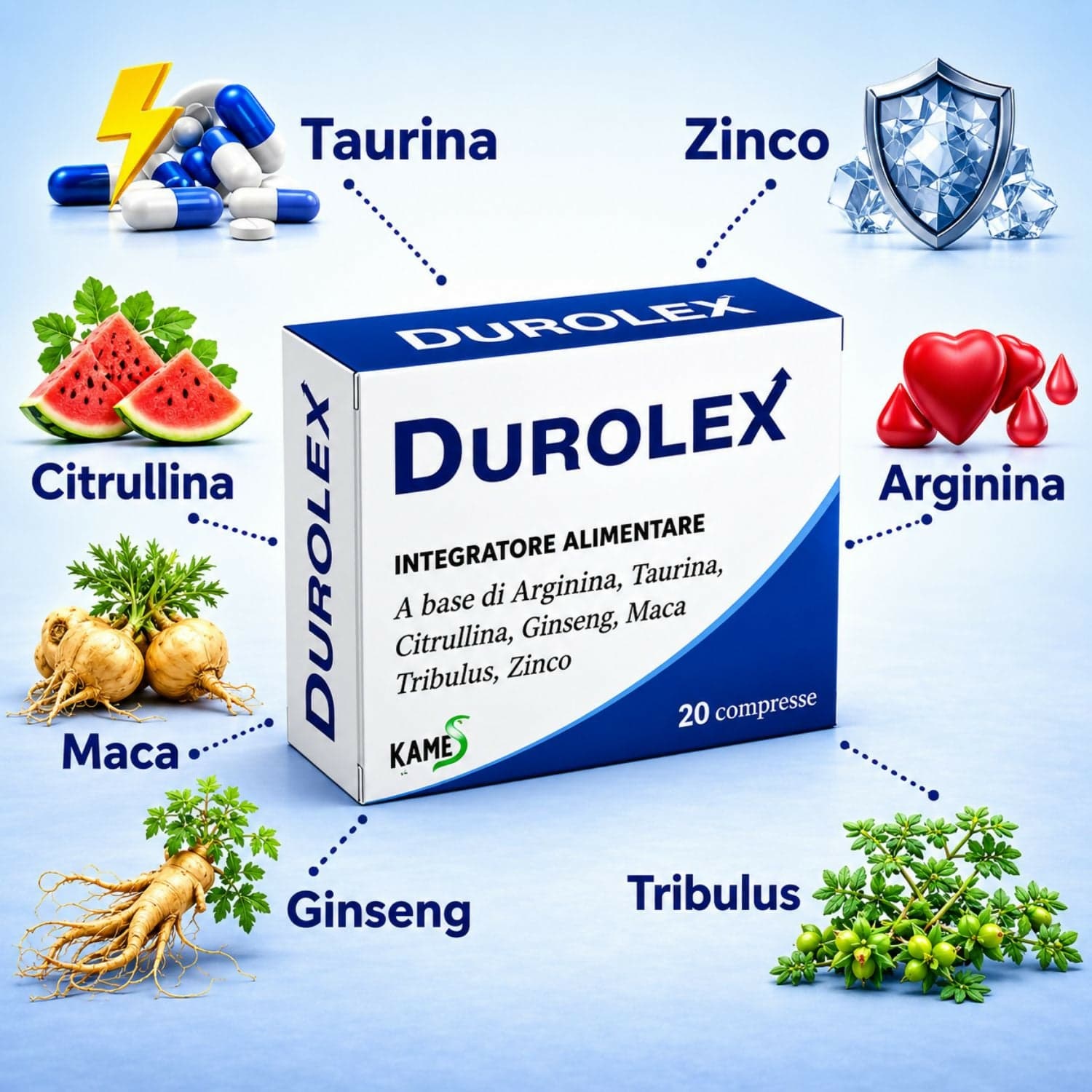 Integratore di Zinco Naturale ARGININA taurina, citrullina, ginseng,maca, tribulus Terrestris.Nuova formula sviluppata per il benessere il rinforzo dei tessuti muscolari e cognitivi.Potenziatore Bio uomo in Zinco Antonio D’Auria, commercioVirtuoso.it