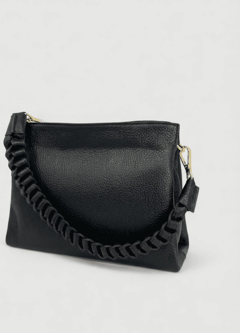 DOPPIASE Borsa in Vera Pelle Micro Manico Intrecciato Made in Italy 25x20x11cm in Borse a spalla Nanabags - Sesto Fiorentino, commercioVirtuoso.it