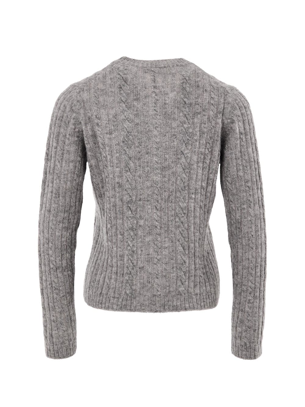 Gran Sasso Cardigan con Lavorazione Trecce in Grigio da donna in Cardigan Drestige - Casamassima, commercioVirtuoso.it
